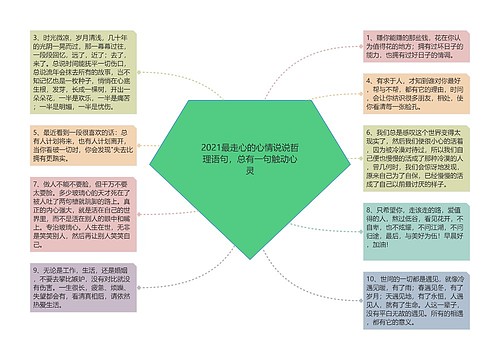 2021最走心的心情说说哲理语句，总有一句触动心灵