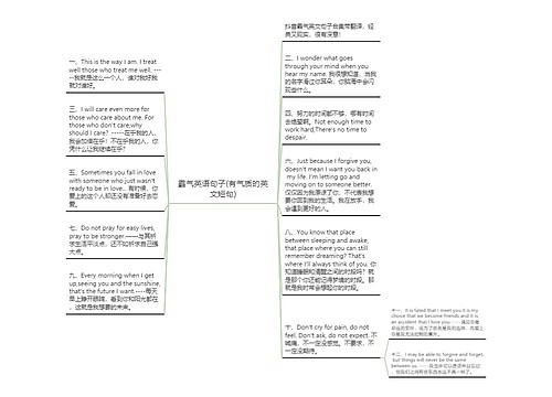 霸气英语句子(有气质的英文短句)