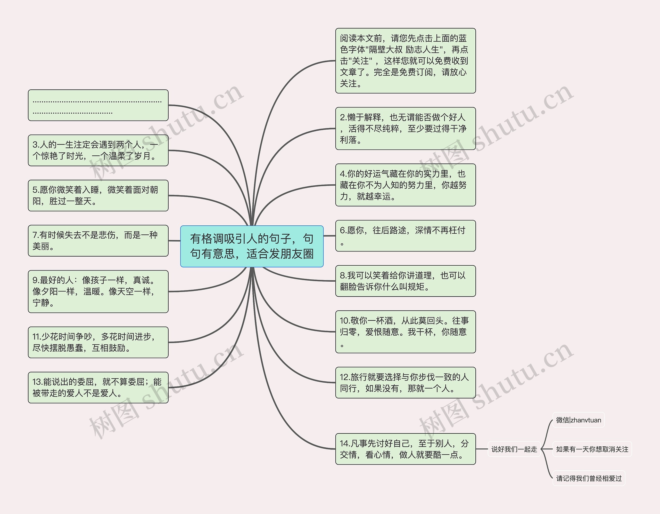 有格调吸引人的句子，句句有意思，适合发朋友圈