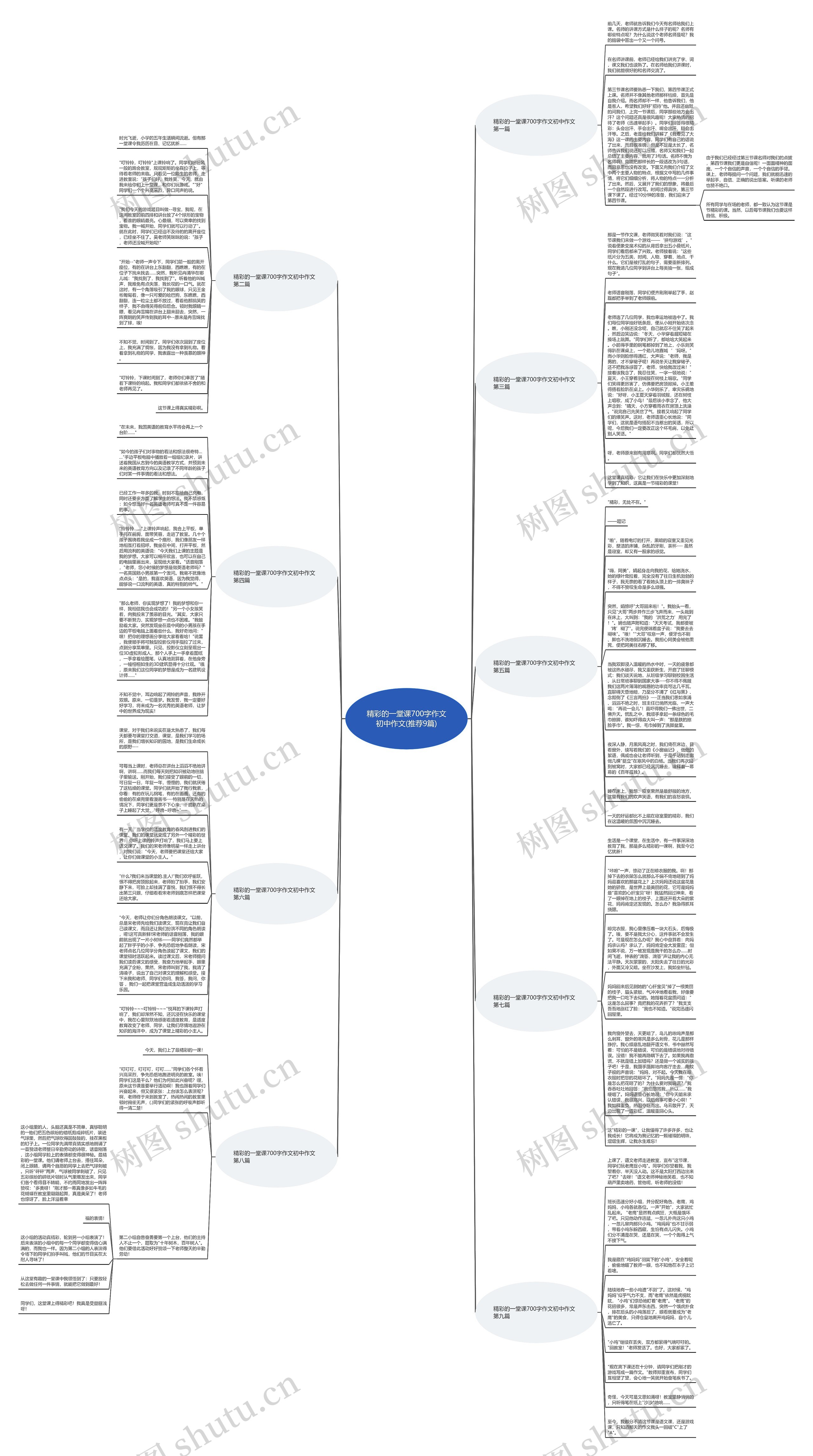 精彩的一堂课700字作文初中作文(推荐9篇)思维导图