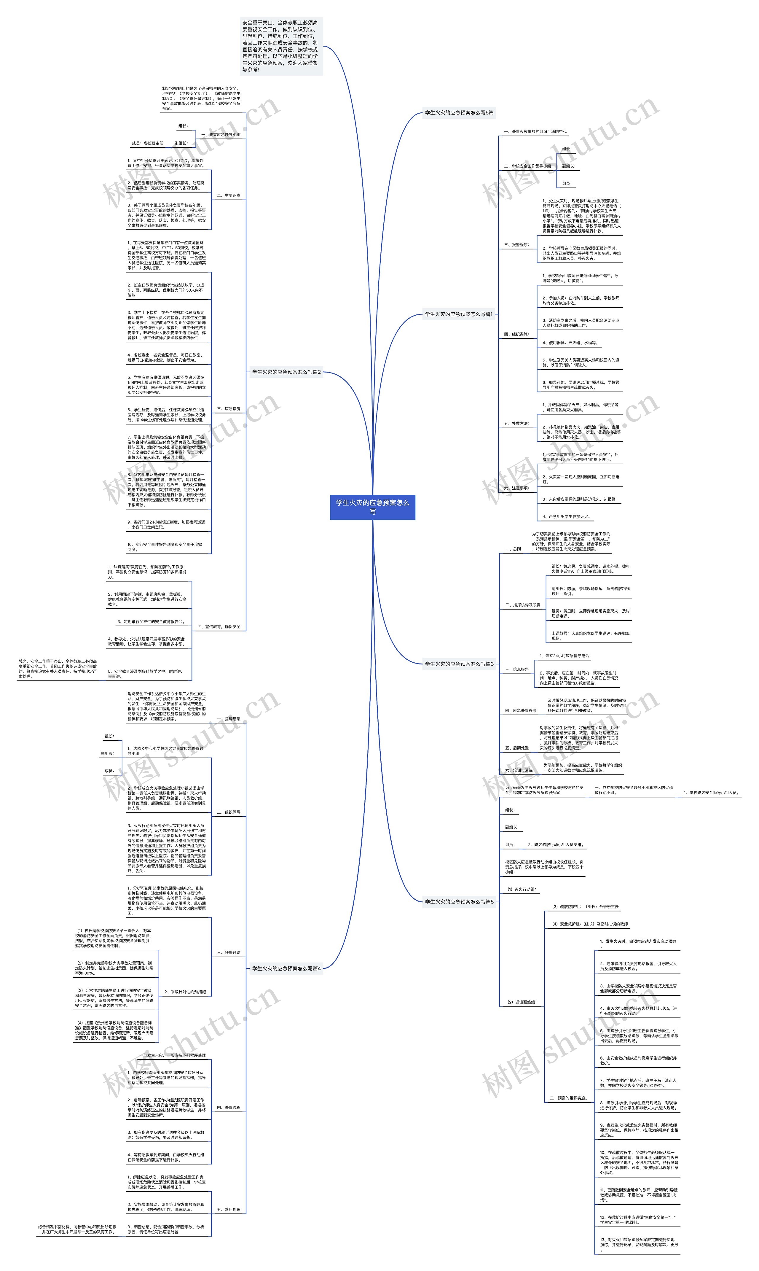 学生火灾的应急预案怎么写