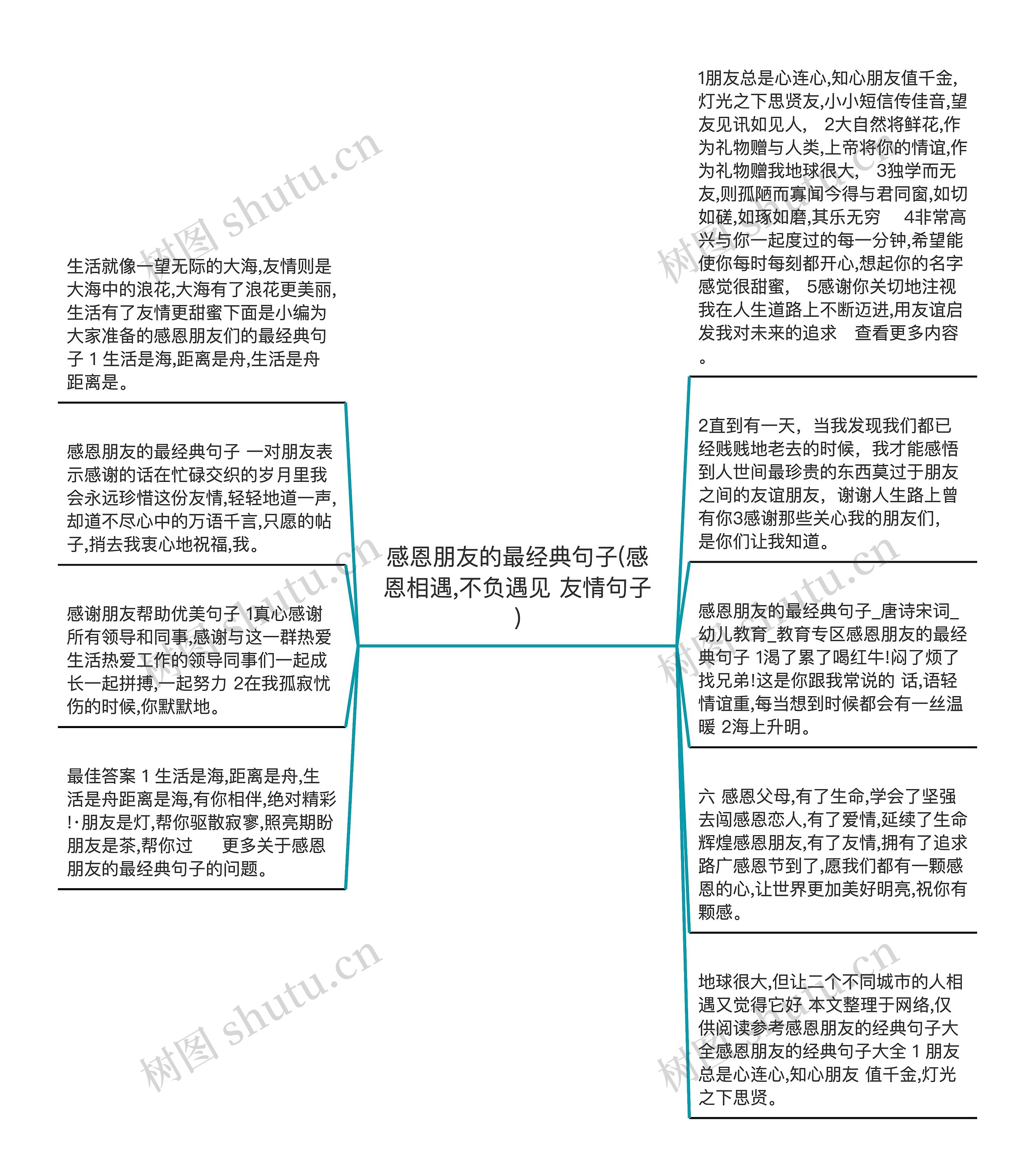 感恩朋友的最经典句子(感恩相遇,不负遇见 友情句子)思维导图