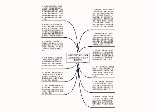 4月28日周三早上好问候语温暖图片句子早上好表情动画图片 4月28日周三早上好问候语温暖图片句子早上好表情动画图片