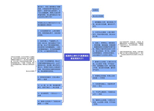 旅游的心情句子(美景随拍感言简短句子)