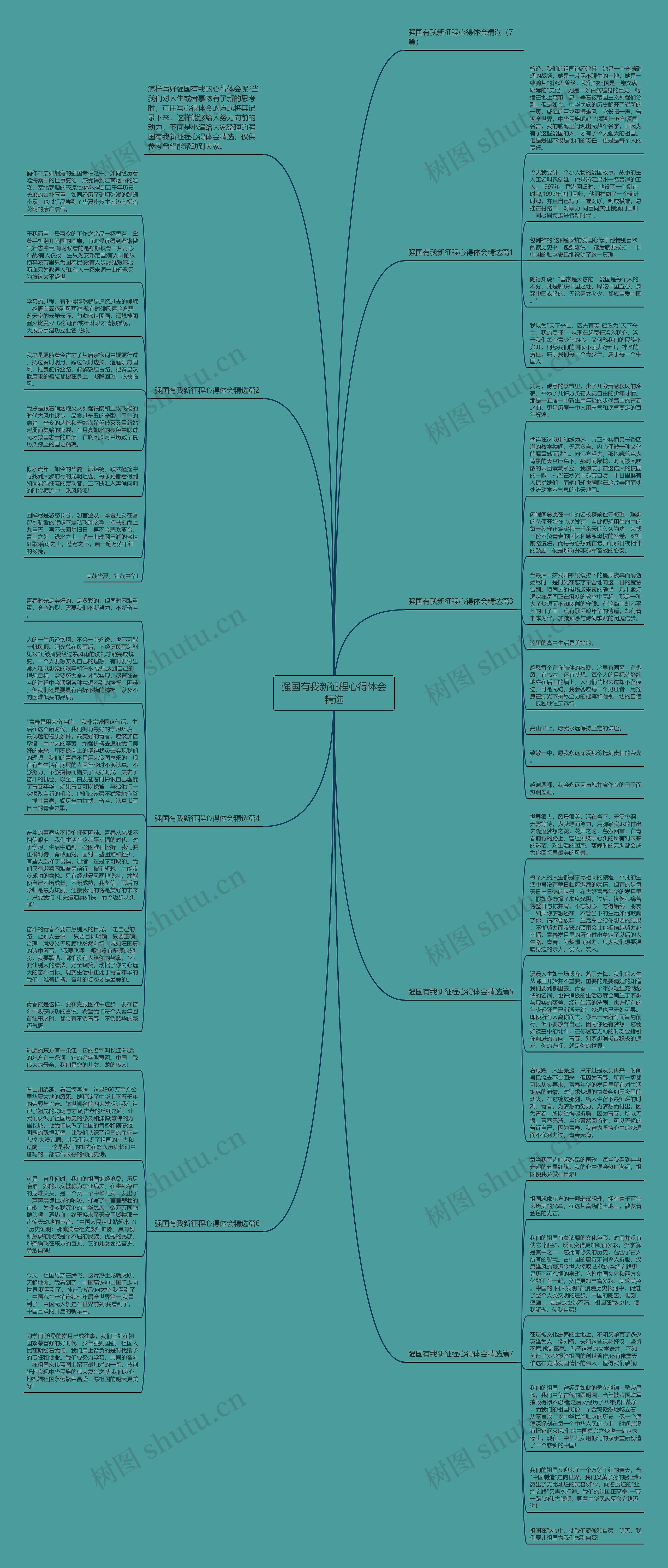强国有我新征程心得体会精选思维导图