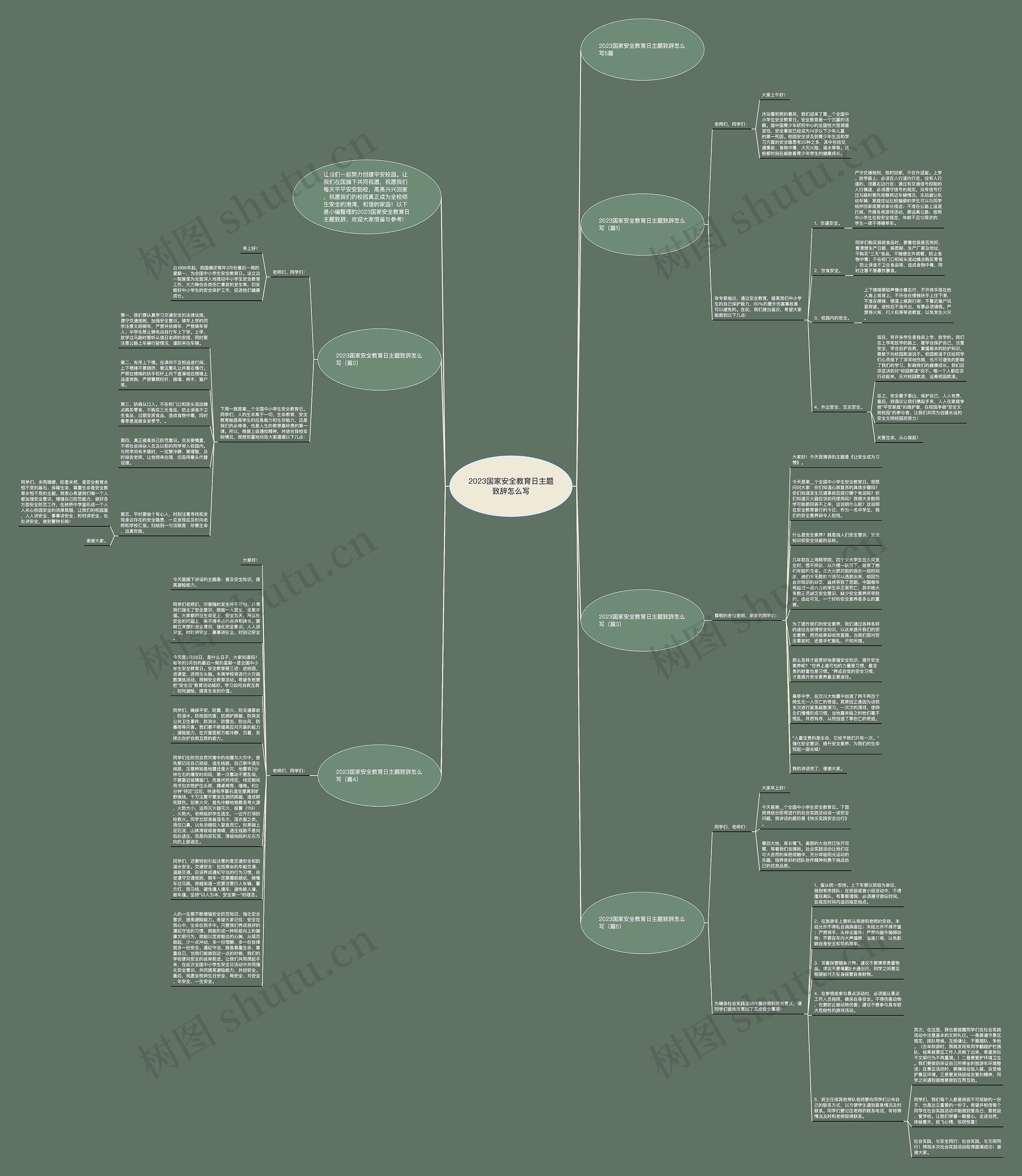 2023国家安全教育日主题致辞怎么写思维导图