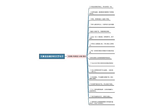 文案适合摘抄的文艺句子