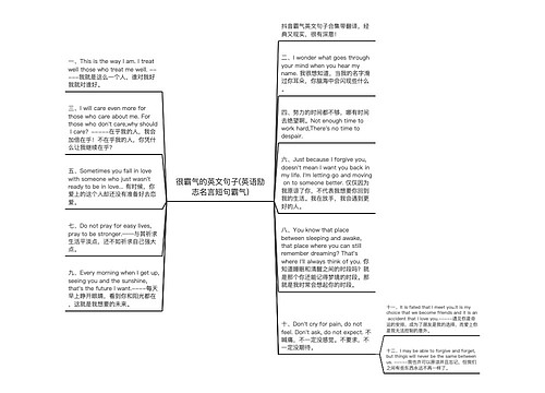 很霸气的英文句子(英语励志名言短句霸气)