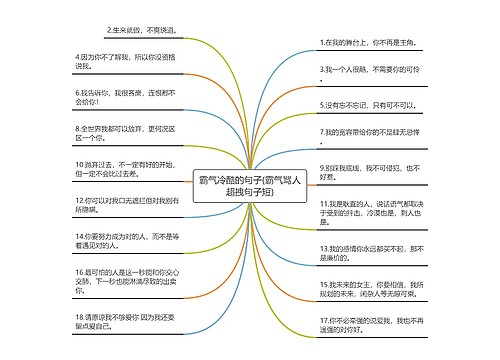 霸气冷酷的句子(霸气骂人超拽句子短)