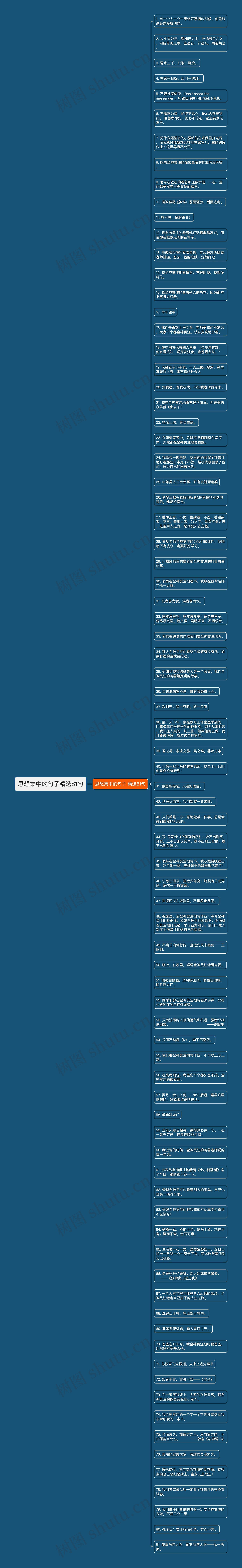 思想集中的句子精选81句思维导图