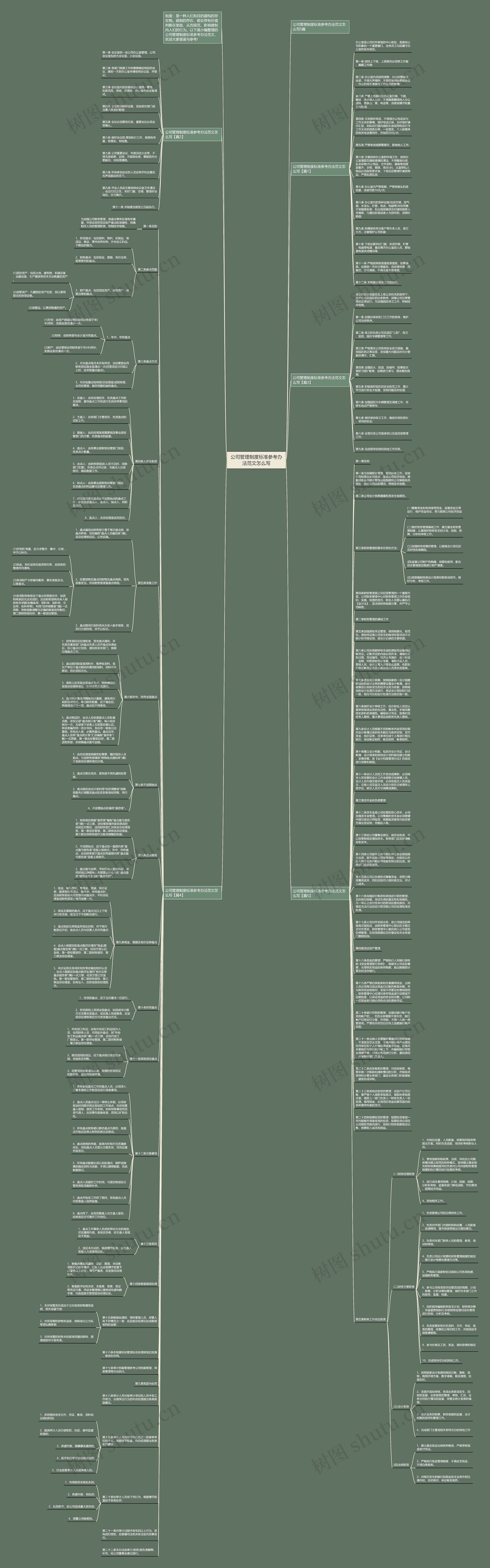 公司管理制度标准参考办法范文怎么写思维导图