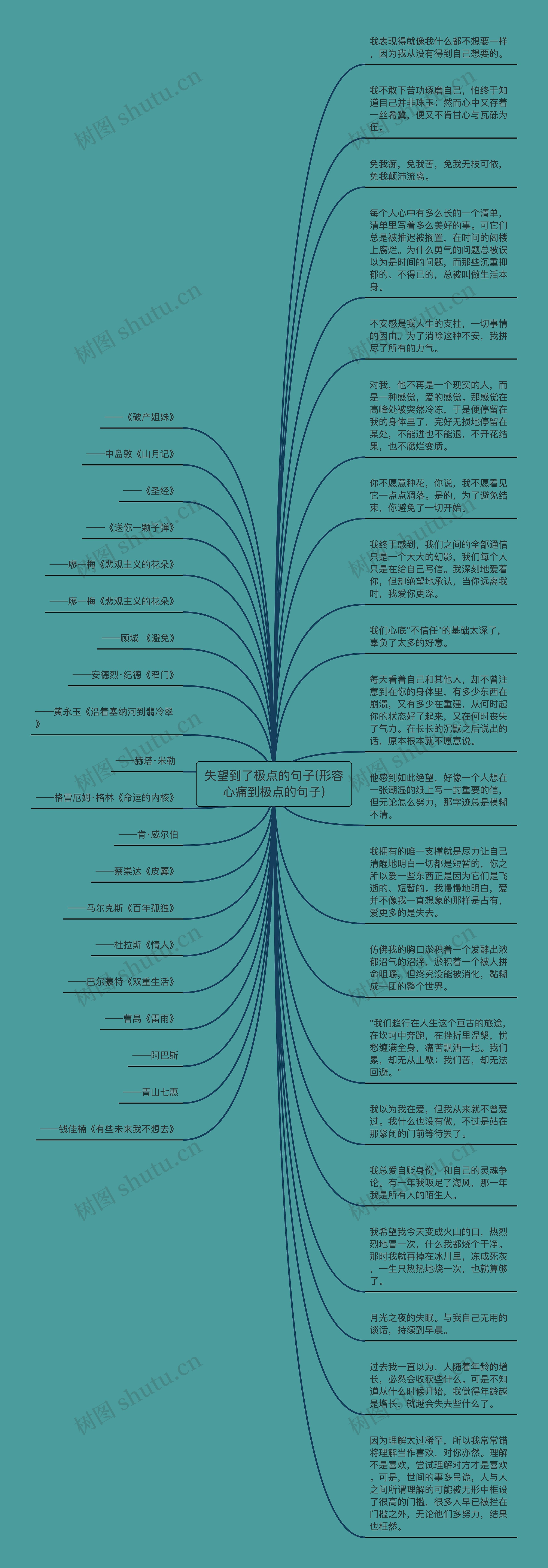 失望到了极点的句子(形容心痛到极点的句子)思维导图