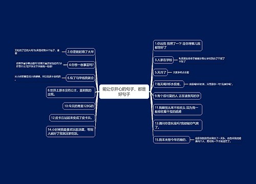 能让你开心的句子，都是好句子