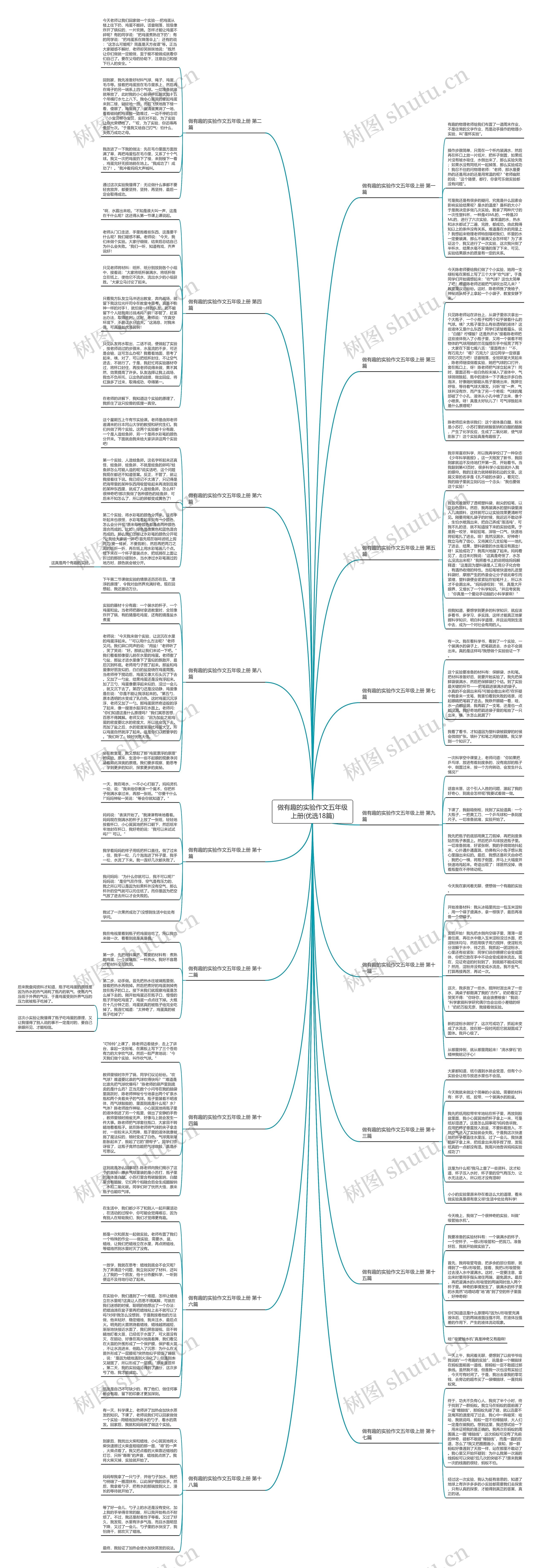 做有趣的实验作文五年级上册(优选18篇)思维导图