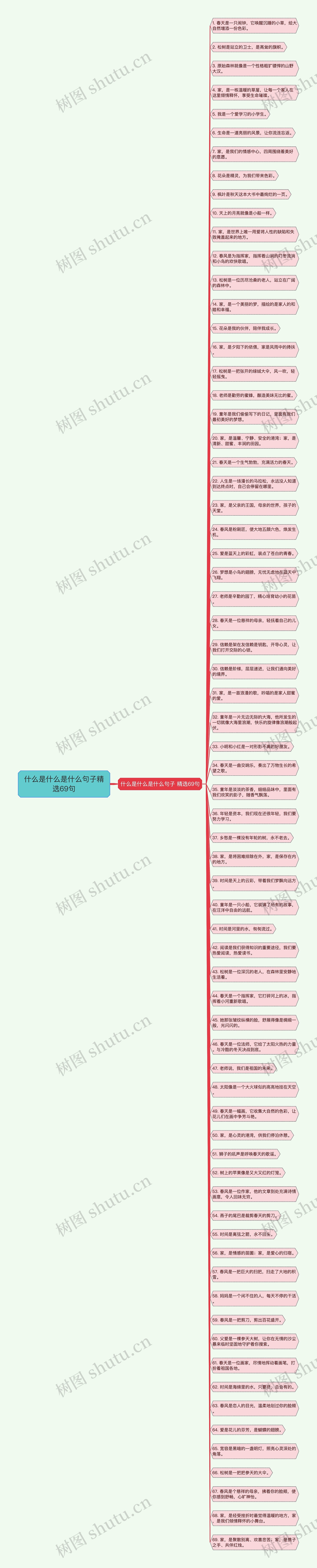 什么是什么是什么句子精选69句思维导图