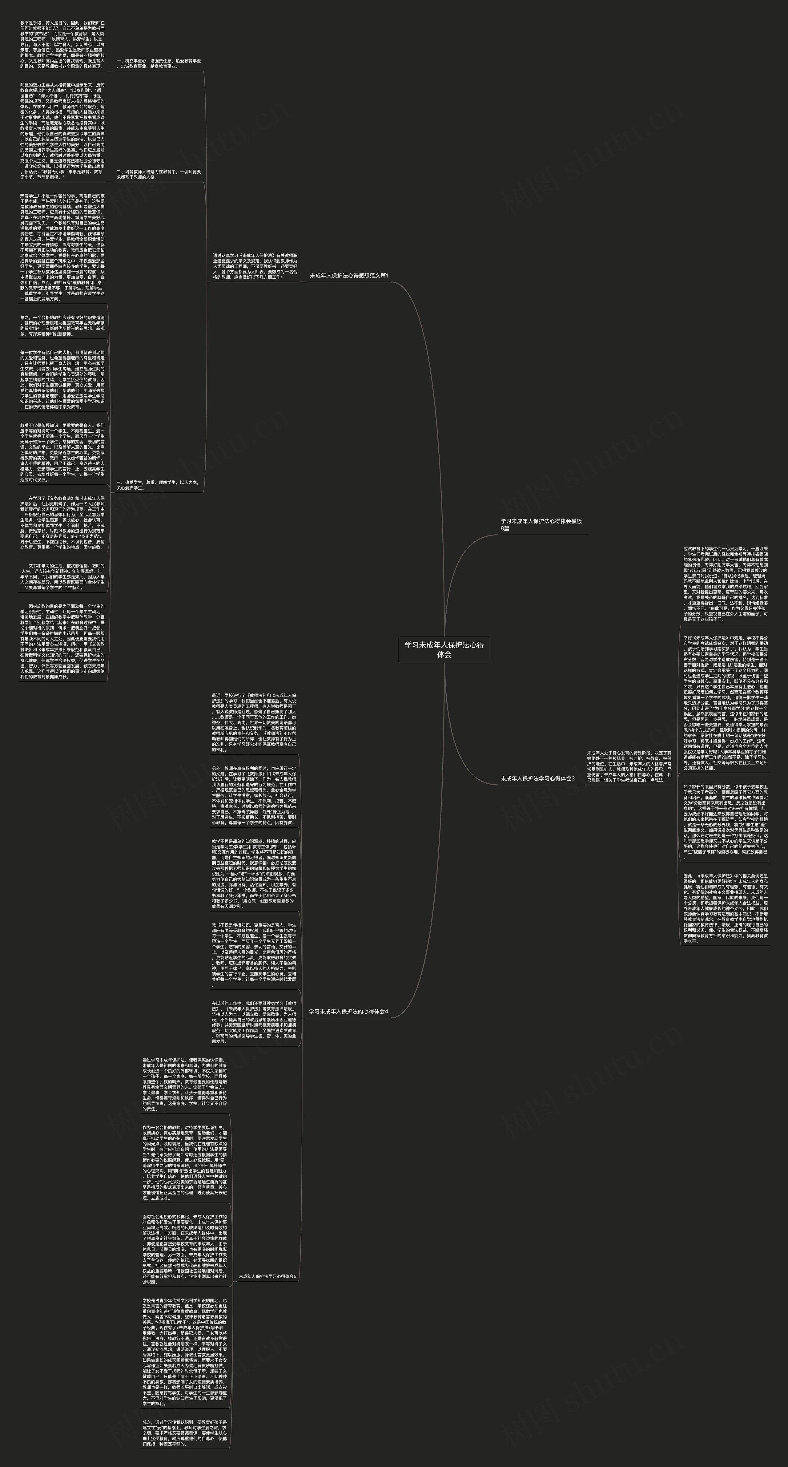 学习未成年人保护法心得体会思维导图