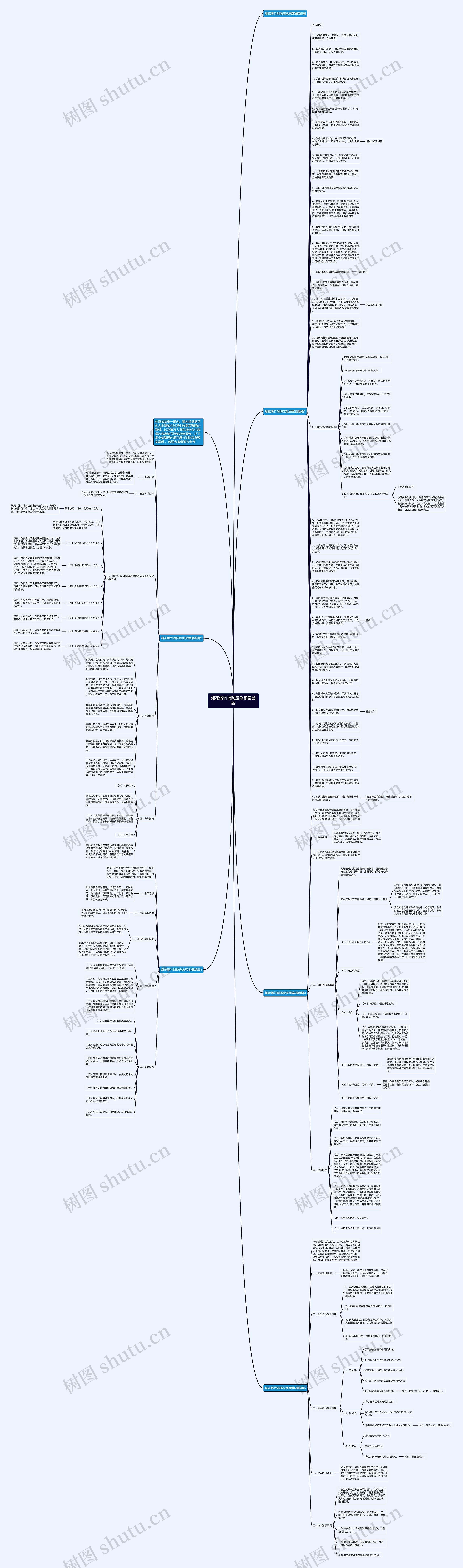 烟花爆竹消防应急预案最新思维导图
