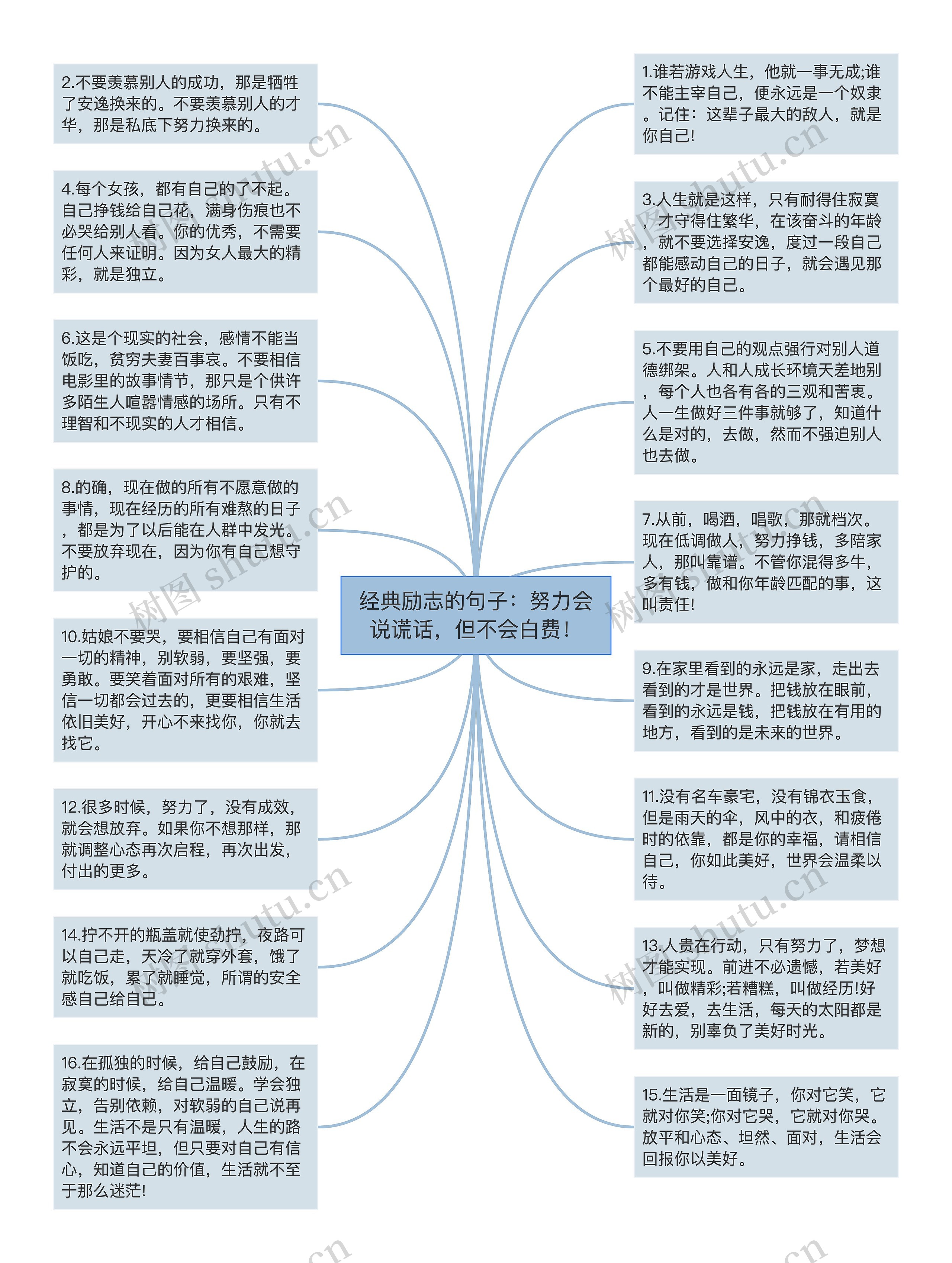 经典励志的句子：努力会说谎话，但不会白费！