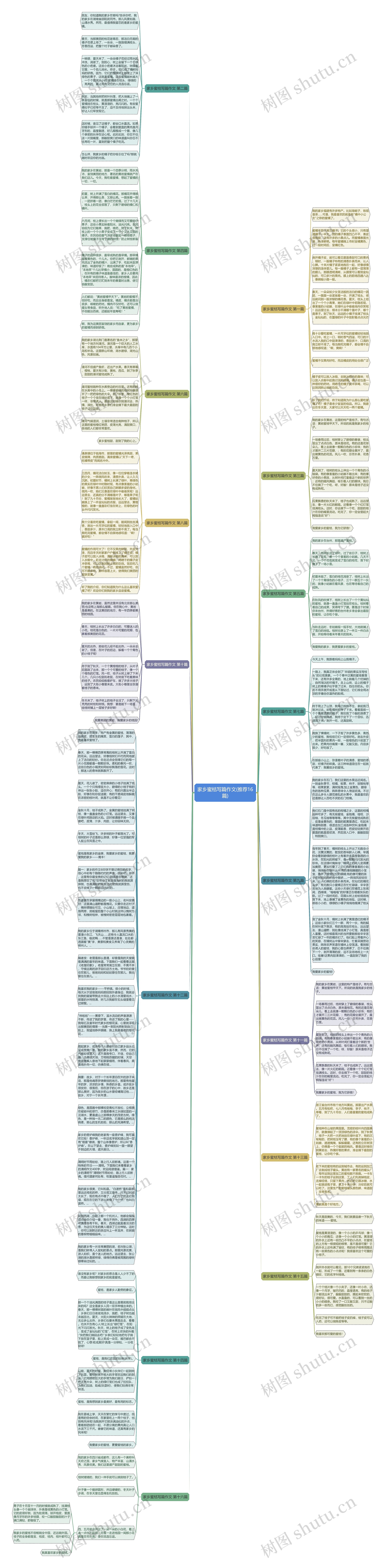 家乡蜜桔写篇作文(推荐16篇)思维导图