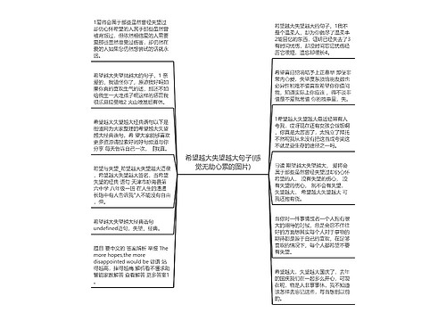 希望越大失望越大句子(感觉无助心累的图片)