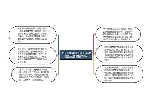 关于感恩老师的句子(感谢医生的话简短精辟)