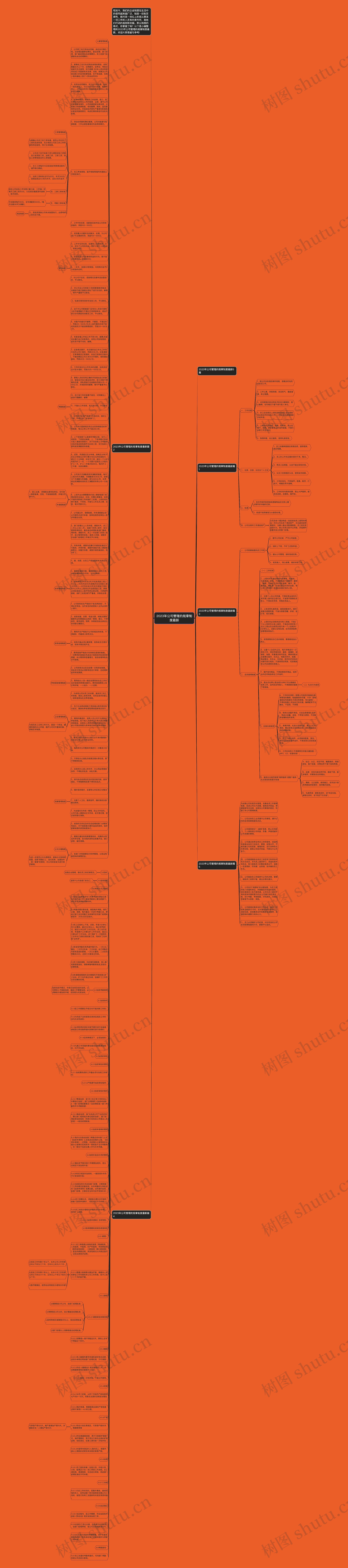 2023年公司管理的规章制度最新思维导图