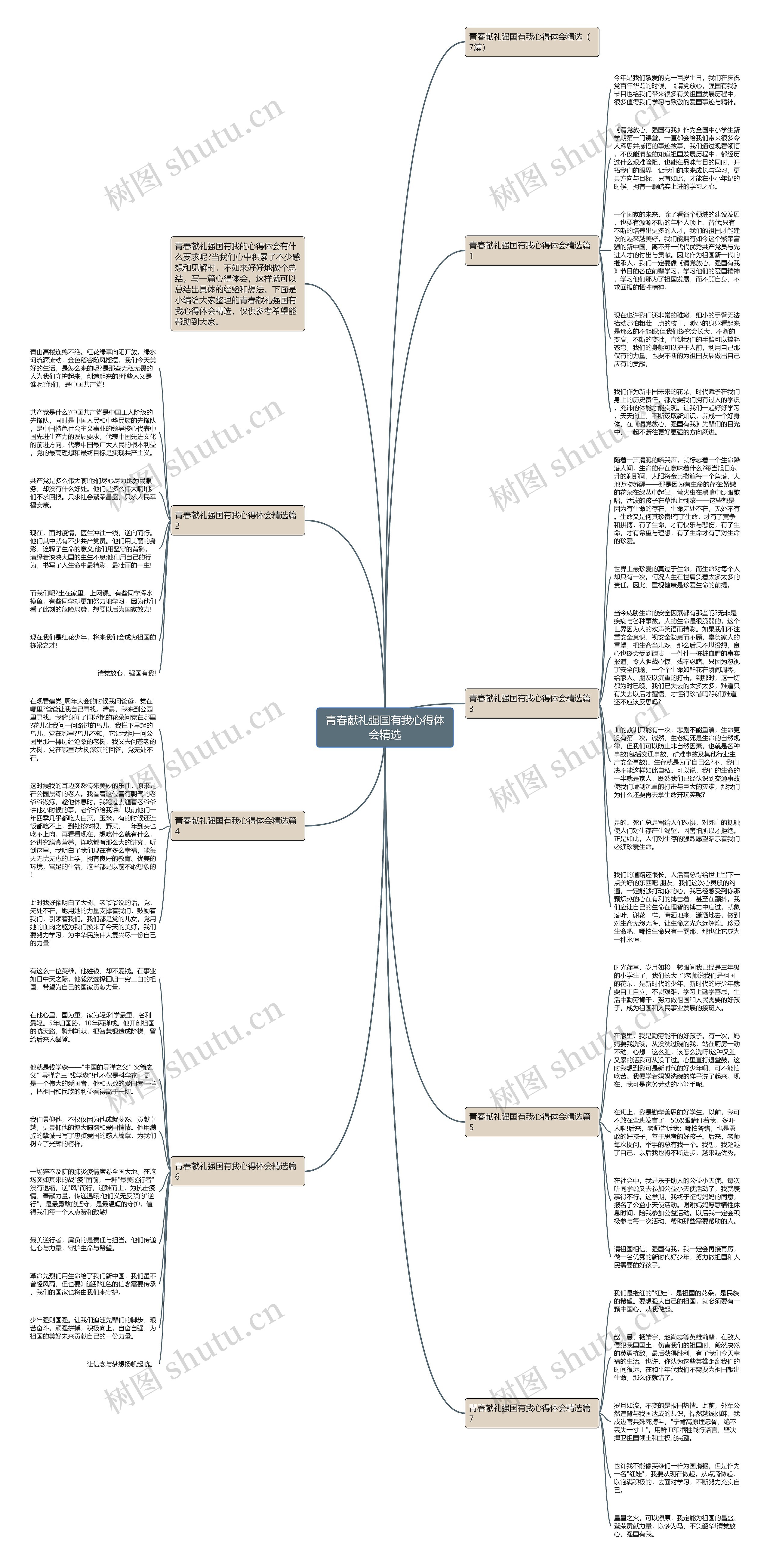 青春献礼强国有我心得体会精选思维导图高清图 青春献礼强国有我心得体会精选思维导图