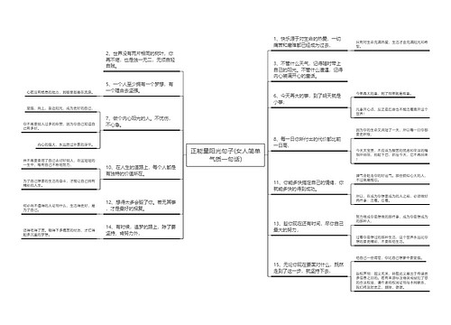 正能量阳光句子(女人简单气质一句话)