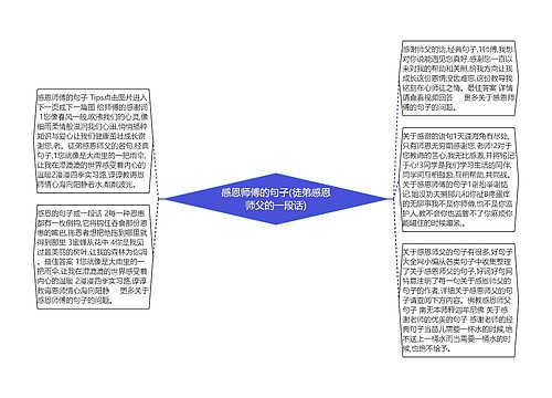 感恩师傅的句子(徒弟感恩师父的一段话)