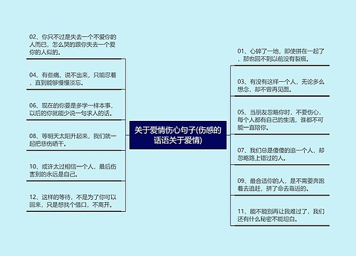 关于爱情伤心句子(伤感的话语关于爱情)