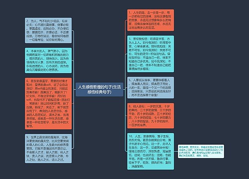 人生感悟哲理的句子(生活感悟经典句子)