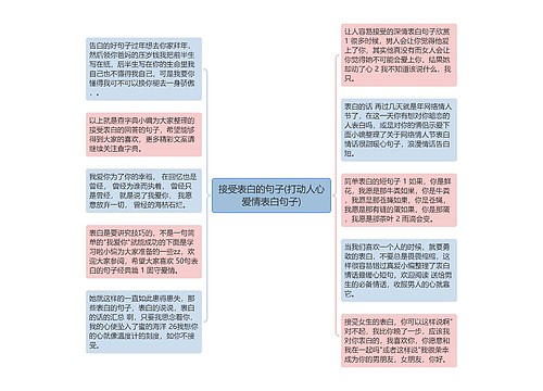 接受表白的句子(打动人心爱情表白句子)