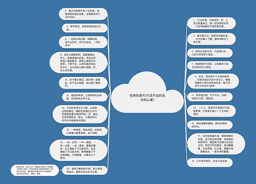 经典伤感句子(说不出的压抑和心累)