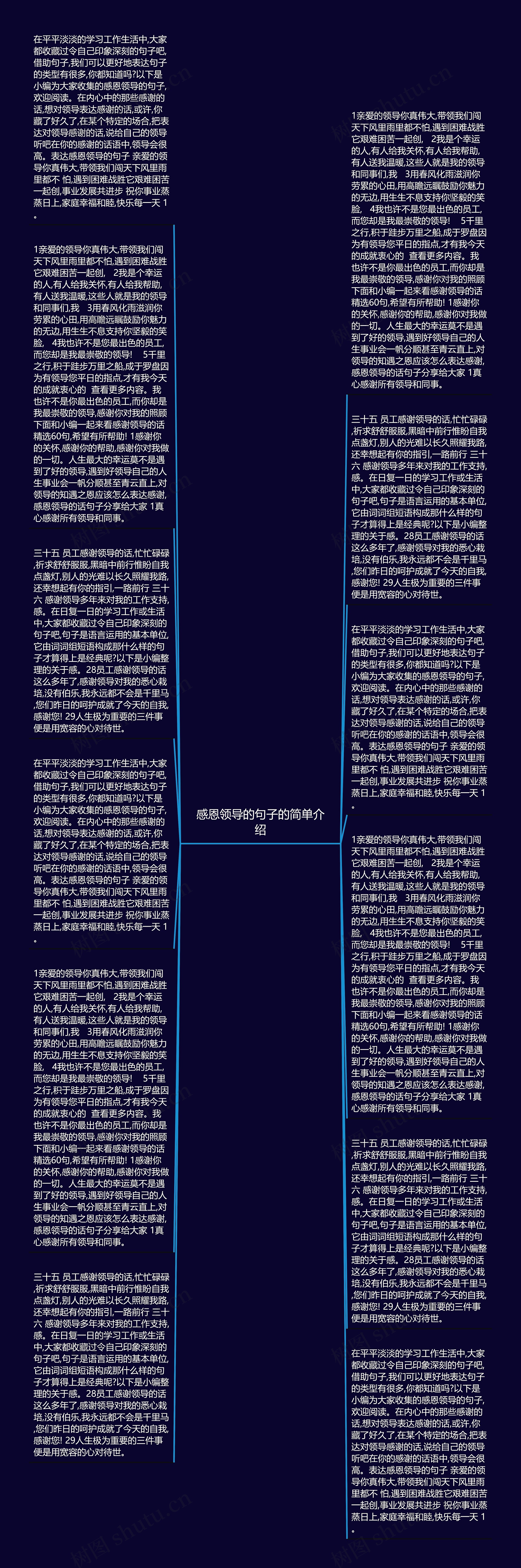 感恩领导的句子的简单介绍思维导图