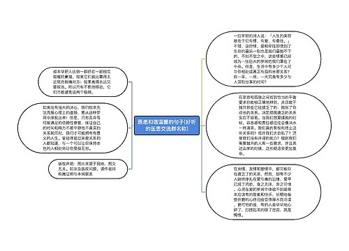 医患和谐温馨的句子(好听的医患交流群名称) 医患和谐温馨的句子(好听的医患交流群名称)