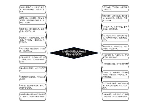 古风霸气潇洒的句子(高冷孤傲的唯美句子)