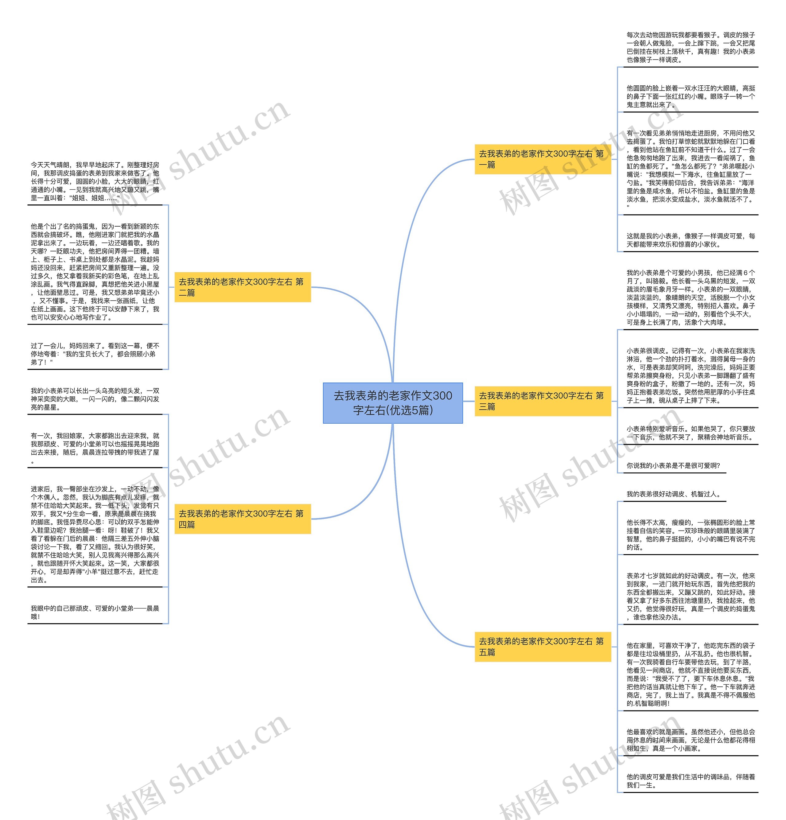 去我表弟的老家作文300字左右(优选5篇) 去我表弟的老家作文300字左右(优选5篇)