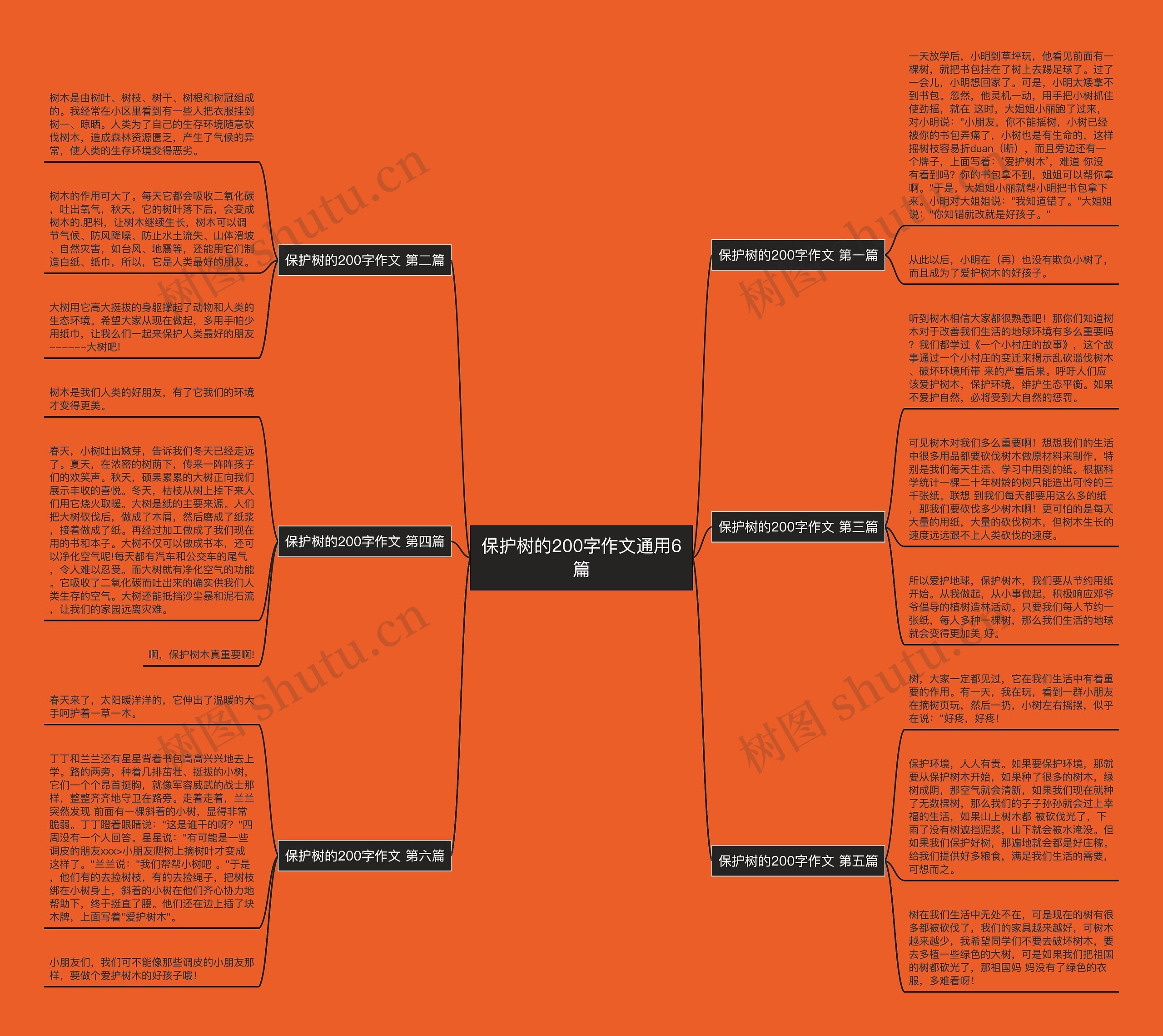 保护树的200字作文通用6篇