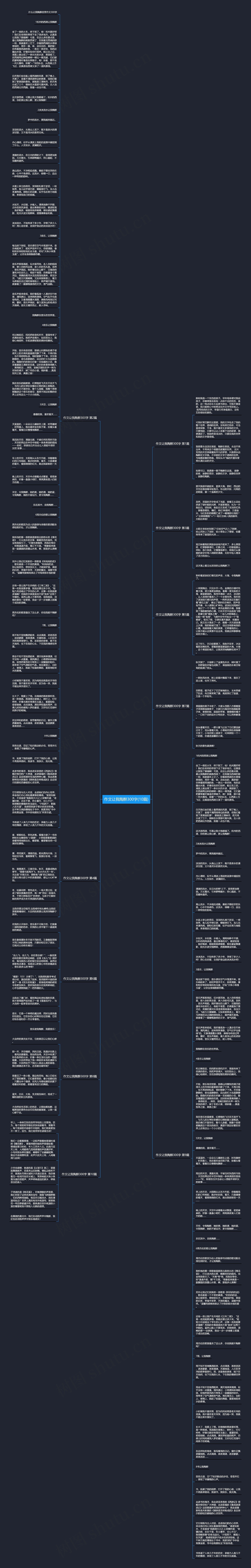 作文让我陶醉300字(10篇)思维导图
