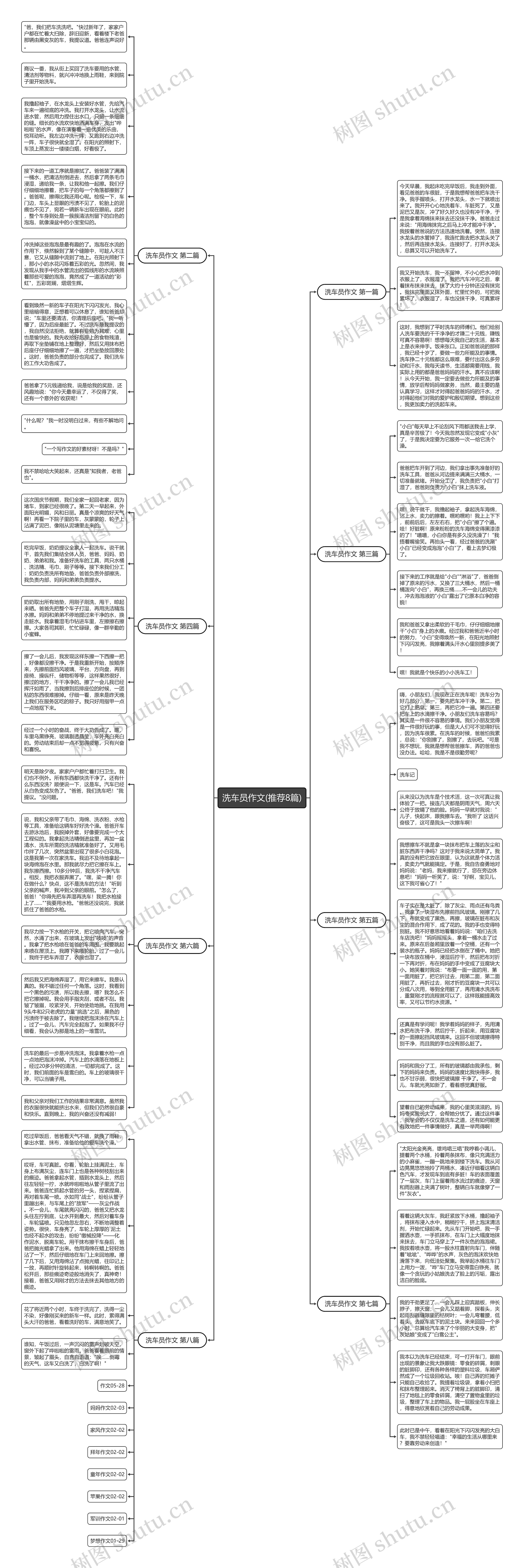 洗车员作文(推荐8篇)思维导图