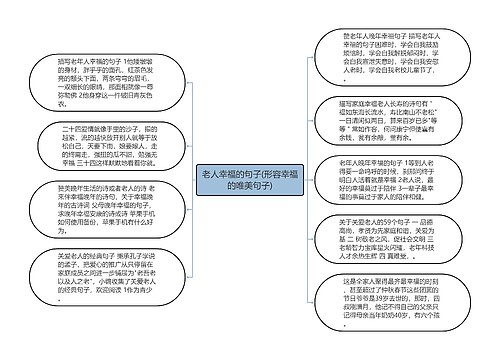 老人幸福的句子(形容幸福的唯美句子)