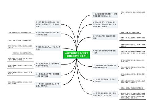 冲满正能量的句子(充满正能量阳光的句子工作)