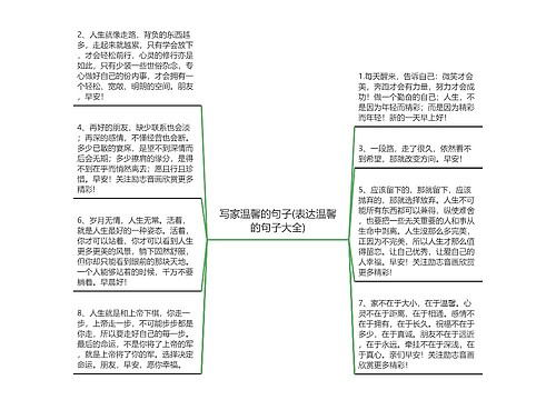 写家温馨的句子(表达温馨的句子大全)