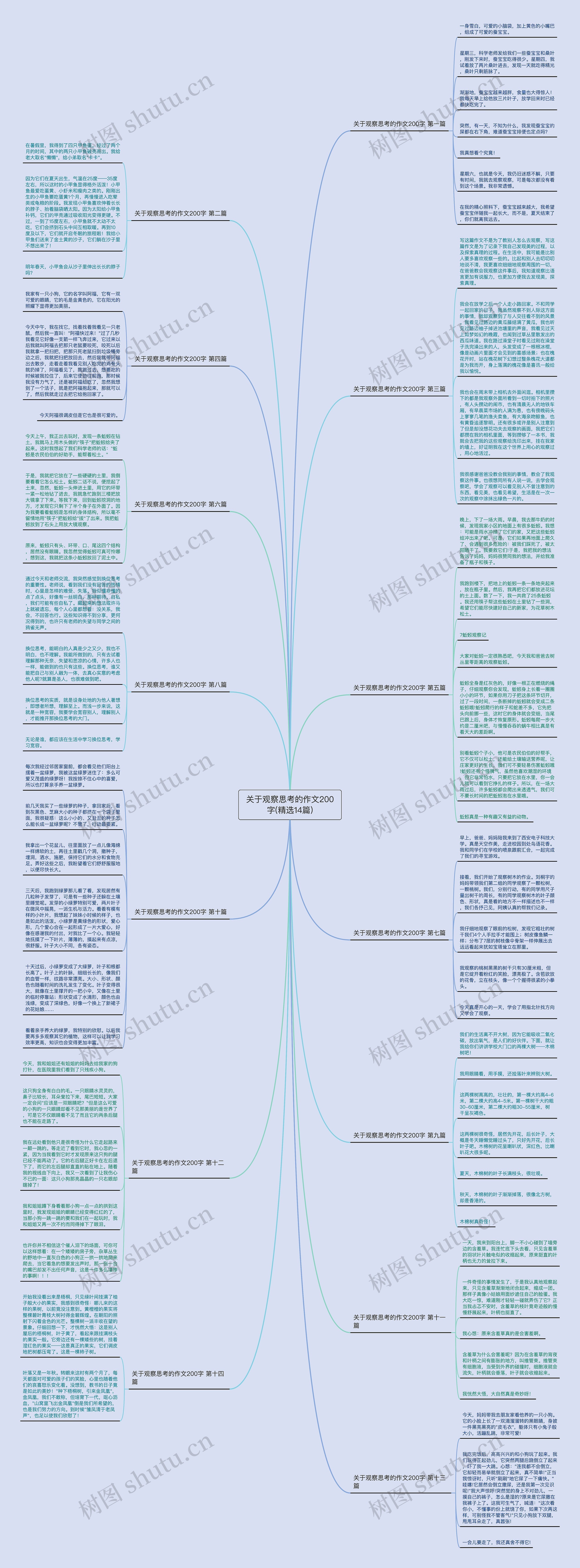 关于观察思考的作文200字(精选14篇)
