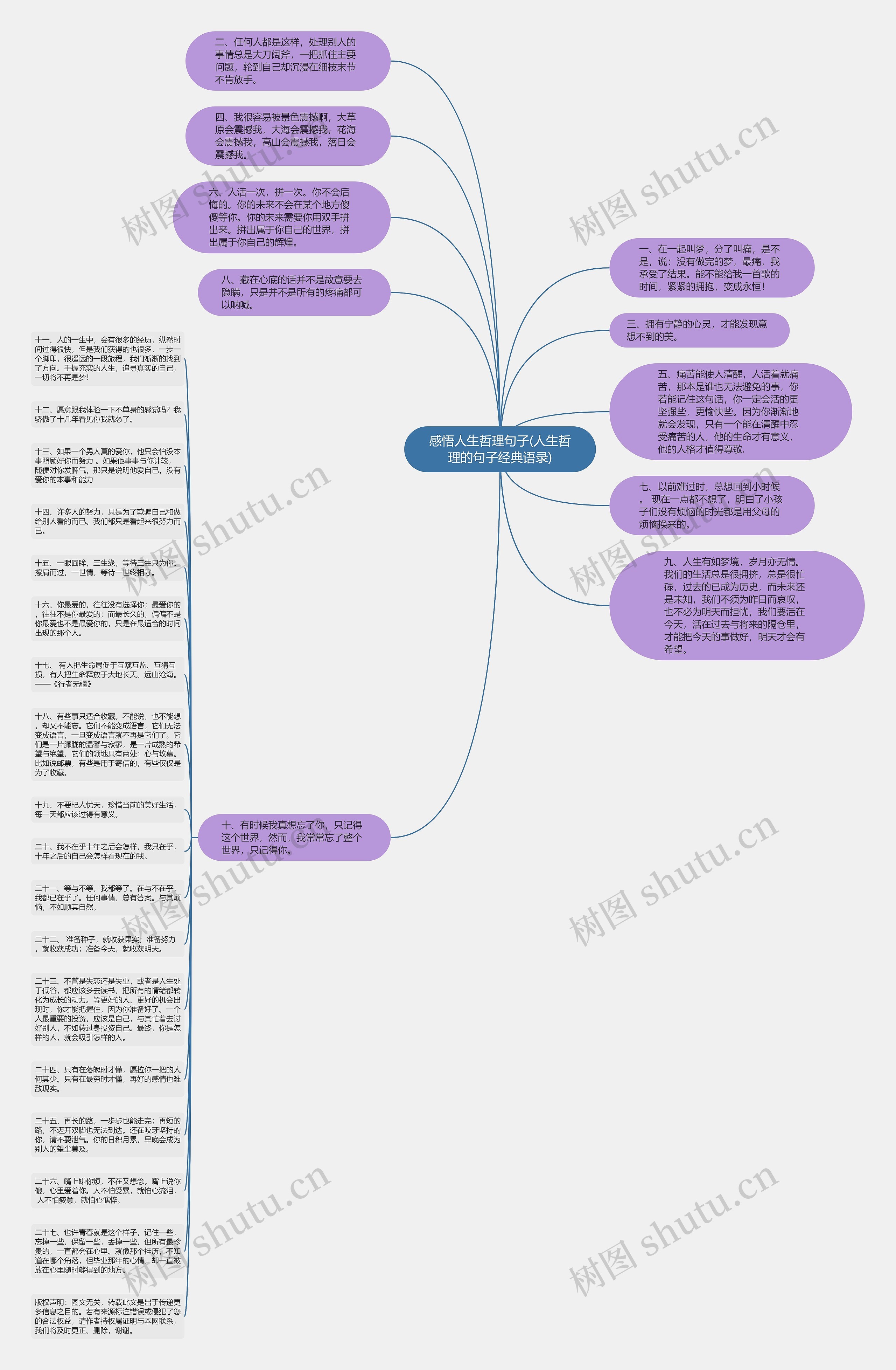 感悟人生哲理句子(人生哲理的句子经典语录)思维导图