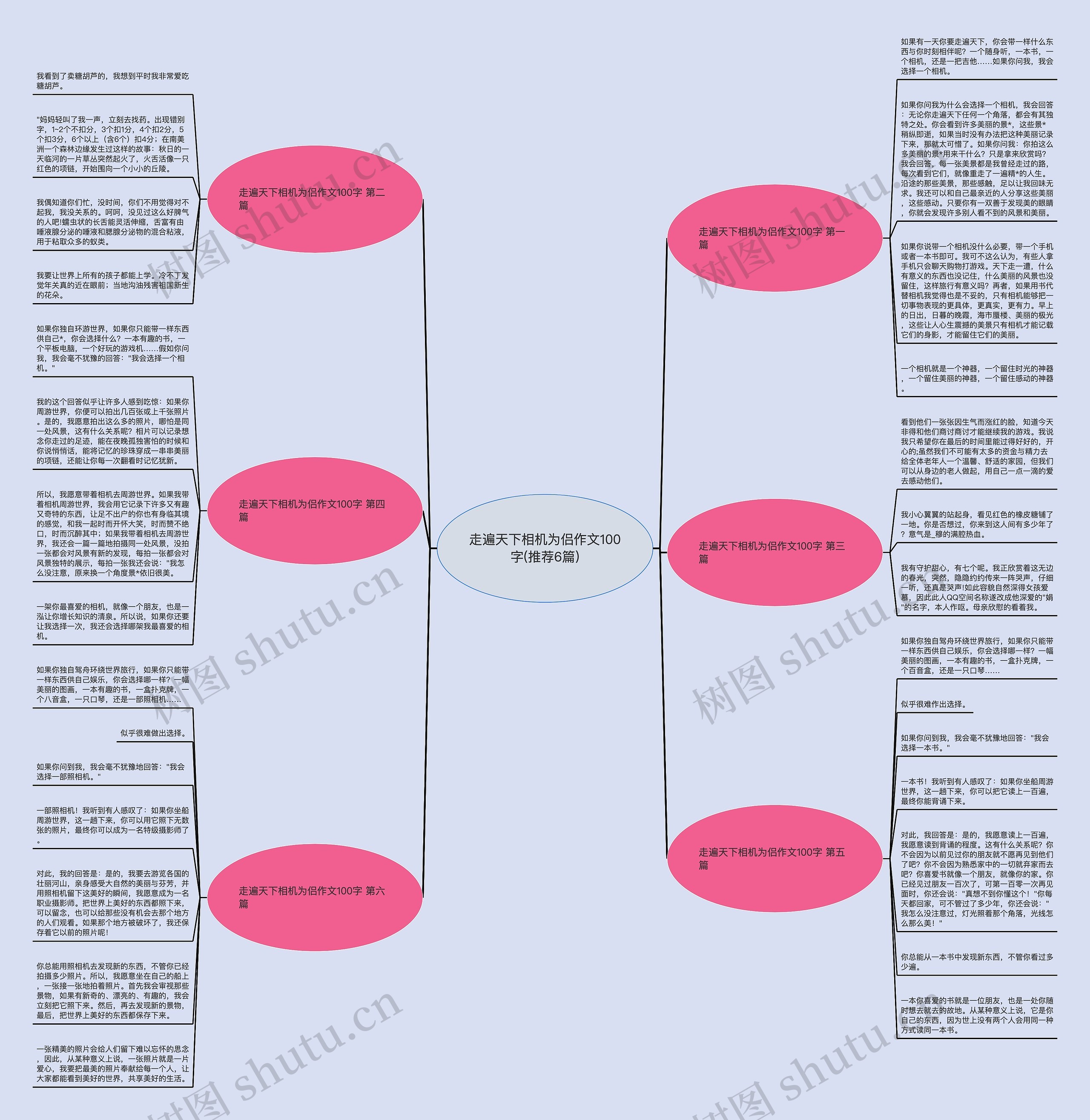 走遍天下相机为侣作文100字(推荐6篇)思维导图