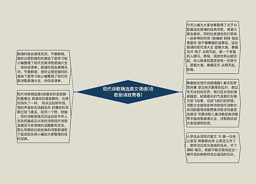 现代诗歌精选美文诵读(诗歌朗诵致青春) 现代诗歌精选美文诵读(诗歌朗诵致青春)