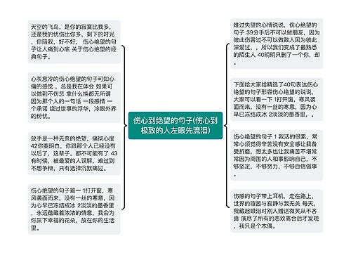 伤心到绝望的句子(伤心到极致的人左眼先流泪)