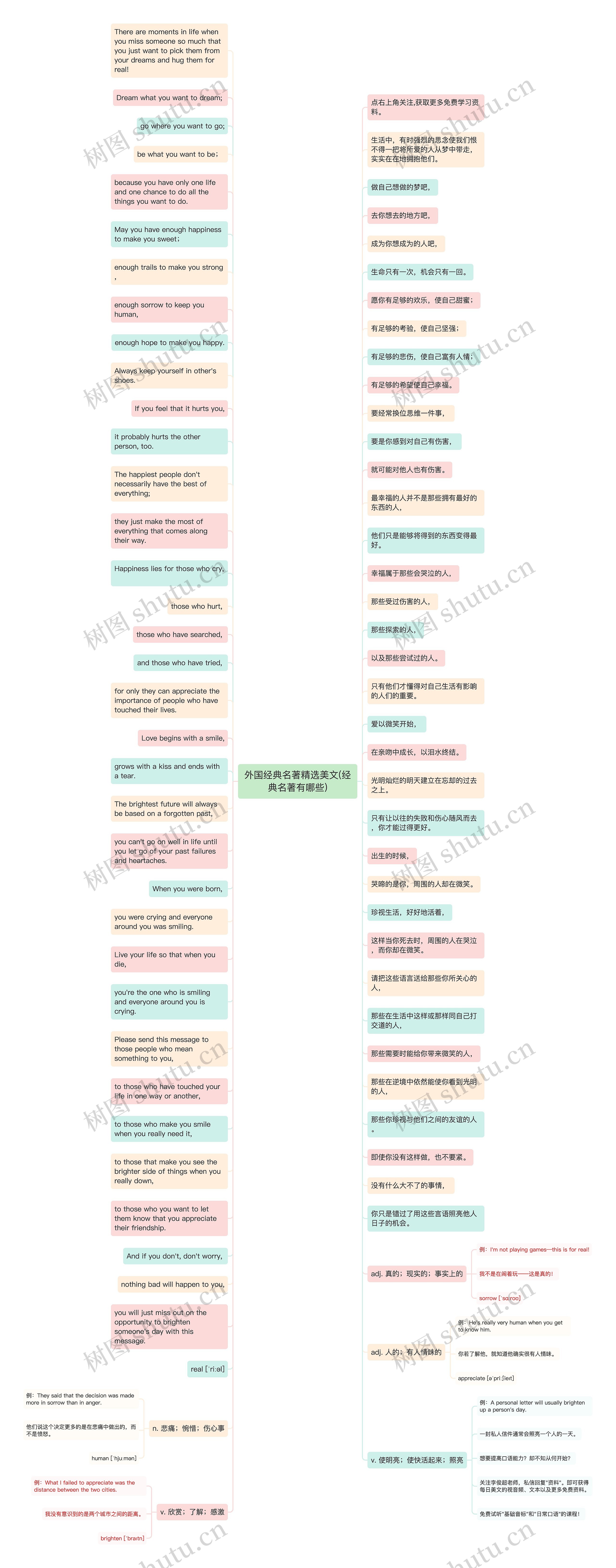 外国经典名著精选美文(经典名著有哪些)思维导图