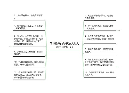 简单霸气的句子(女人魅力和气质的句子)